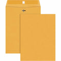 Quality Park 9 x 12 High Bulk Clasp Envelopes with Deeply Gummed Flaps, Brown Kraft, 100 / Box, QUA37891