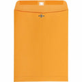 Quality Park 10 x 13 High Bulk Clasp Envelopes with Deeply Gummed Flaps, Clear, 100 / Box, QUA37892