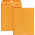Quality Park 10 x 13 High Bulk Clasp Envelopes with Deeply Gummed Flaps, Clear, 100 / Box, QUA37892