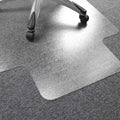 Floortex Polycarbonate Lipped Chair Mat for Carpets over 1/2" - 48" x 53", Clear, FLR1113427LR