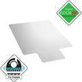 Floortex Polycarbonate Lipped Chair Mat for Carpets up to 1/2" - 48" x 60", Clear, FLR1115223LR