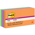 3M Post-it Super Sticky Notes - Energy Boost Color Collection, Blue Paradise, 1 Pack, MMM622-8SSAU