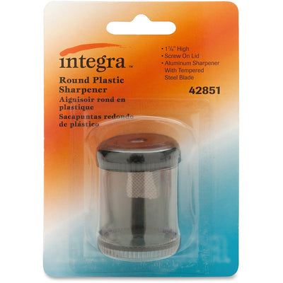 Integra Handheld 1-hole Pencil Sharpener Canister, Smoke, ITA42851