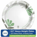 Georgia Pacific . Dixie Ultra Pathways 8-1/2" Heavyweight Paper Plates by GP Pro, White, 4 / Carton, DXESXP9PATHCT