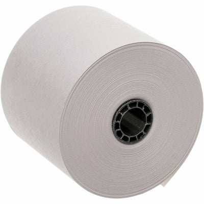 Business Source 1-Ply 126' Adding Machine Paper Rolls, White, 2 1/4" x 126 ft, 100 / Carton, BSN31821
