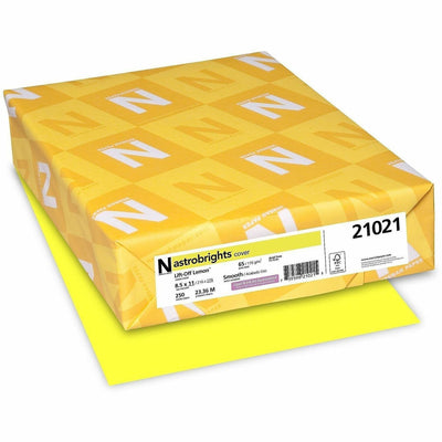 Neenah Paper Neenah Astrobrights Paper Letter Lift-Off Lemon 250/pkg, Lemon (Yellow), 8 1/2" x 11", 250 / Pack, WAU21021
