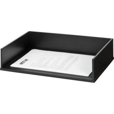 Victor Wood Stacking Letter Tray, Black, VCT1154-5