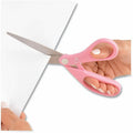 Acme United Westcott 8" Breast Cancer Awareness Straight Scissors, Pink, ACM15387