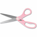 Acme United Westcott 8" Breast Cancer Awareness Straight Scissors, Pink, ACM15387