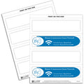 C-Line Embossed Cardstock Name Tents, White, 8 1/2" x 11", 100 / Box, CLI87587