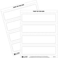 C-Line Embossed Cardstock Name Tents, White, 8 1/2" x 11", 100 / Box, CLI87587