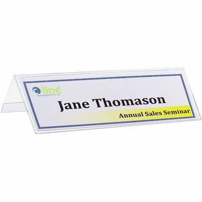 C-Line Laser Inkjet Printable Plastic Tent Holder, 1 Box, CLI87597