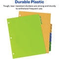 Avery Preprinted A-Z Plastic Dividers, Multicolor, 12 / Set, AVE11330