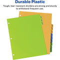 Avery Preprinted Monthly Tabs Plastic Dividers, Multicolor, 12 / Set, AVE11331