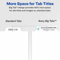 Avery Big Tab Index Maker Index Divider, White, AVE11490