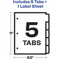 Avery Big Tab Index Maker Index Divider, White, AVE11490