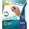 Avery Big Tab Clear Label Index Maker Dividers, White, 8.50" Width x 11" Length, 1 Pack, AVE11492