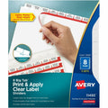 Avery Big Tab Clear Label Index Maker Dividers, White, 8.50" Width x 11" Length, 1 Pack, AVE11493