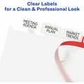 Avery Big Tab Clear Label Index Maker Dividers, White, 8.50" Width x 11" Length, 1 Pack, AVE11493