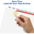 Avery Big Tab Clear Label Index Maker Dividers, White, 8.50" Width x 11" Length, 1 Pack, AVE11493