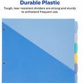 Avery Write & Erase Pocket Dividers, Multicolor, 8 / Set, AVE16177