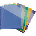 Avery Corner Lock Write & Erase Plastic Dividers with Expandable Pockets, Translucent, AVE16183