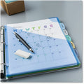 Avery Corner Lock Write & Erase Plastic Dividers with Expandable Pockets, Translucent, AVE16183