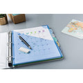 Avery Corner Lock Write & Erase Plastic Dividers with Expandable Pockets, Translucent, AVE16183