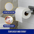 Genuine Joe Embossed Roll Bath Tissue, White, 80 / Carton, GJO2508080