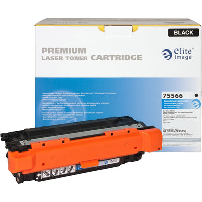 Elite Image Remanufactured Laser Toner Cartridge 504X (CE250X) - Black -, ELI75566