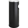 Genuine Joe Fire-safe 3-Gallon Ashtray Receptacle, Black, GJO58884