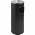 Genuine Joe Fire-safe 3-Gallon Ashtray Receptacle, Black, GJO58884