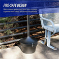 Genuine Joe 4.25 Gal Fire-safe Smoking Receptacle, Black, GJO58891