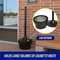 Genuine Joe 4.25 Gal Fire-safe Smoking Receptacle, Bronze, GJO58892
