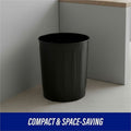 Genuine Joe 6-gallon Fire-safe Trash Can, Black, GJO58897