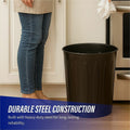 Genuine Joe 6-gallon Fire-safe Trash Can, Black, GJO58897