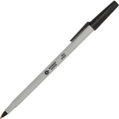 Business Source Fine Point Ballpoint Stick Pens, 1 Dozen — view 1