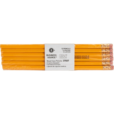 Business Source Woodcase No. 2 Pencils, 1 Dozen — view 1
