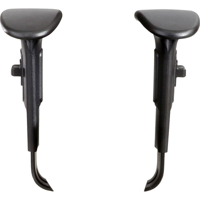 Safco Task Chair Adjustable T-Pad Arm Kit, Black, 2 / Pair, SAF3399BL