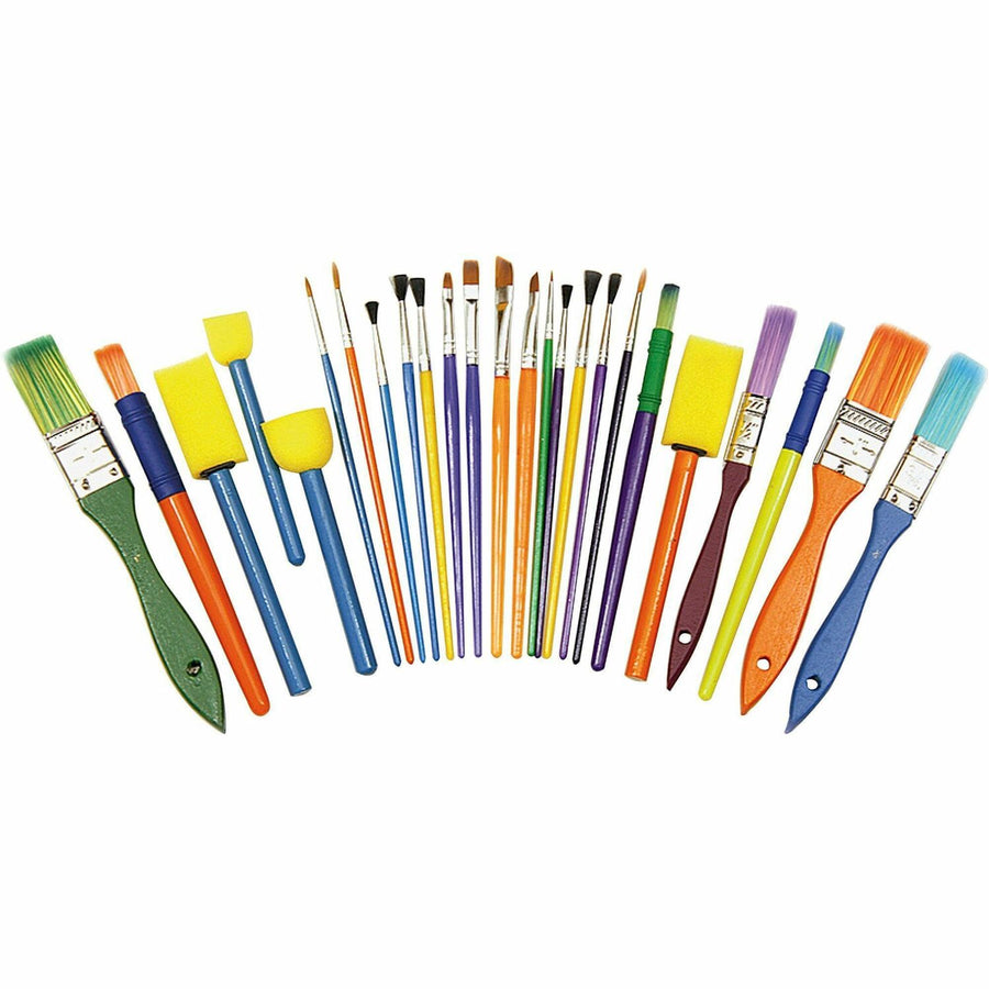 Creativity Street Assorted Brush Starter Set, 25 / Set, PAC5180