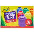 Crayola Washable Kids' Paint Set, 6 / Set, CYO541204