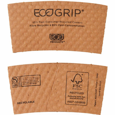 Eco-Products EcoGrip Hot Cup Sleeve, Kraft, 1300 / Carton — view 1