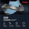 Kimberly-Clark Wypall PowerClean X80 Heavy Duty Cloths Jumbo Roll, Blue, KCC41043