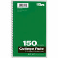 TOPS 3-subject College Ruled Notebook, 9 1/2" x 6", TOP65362