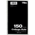 TOPS 3-subject College Ruled Notebook, 9 1/2" x 6", TOP65362