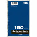 TOPS 3-subject College Ruled Notebook, 9 1/2" x 6", TOP65362