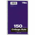 TOPS 3-subject College Ruled Notebook, 9 1/2" x 6", TOP65362