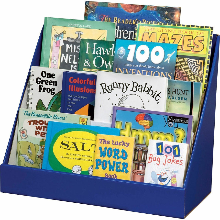 Classroom Keepers Corrugated Book Shelf, 20" x 17", Blue, PAC001329