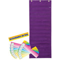 Dixon Ticonderoga Pacon Dry Erase Activity Pocket Chart, Purple, PAC20410