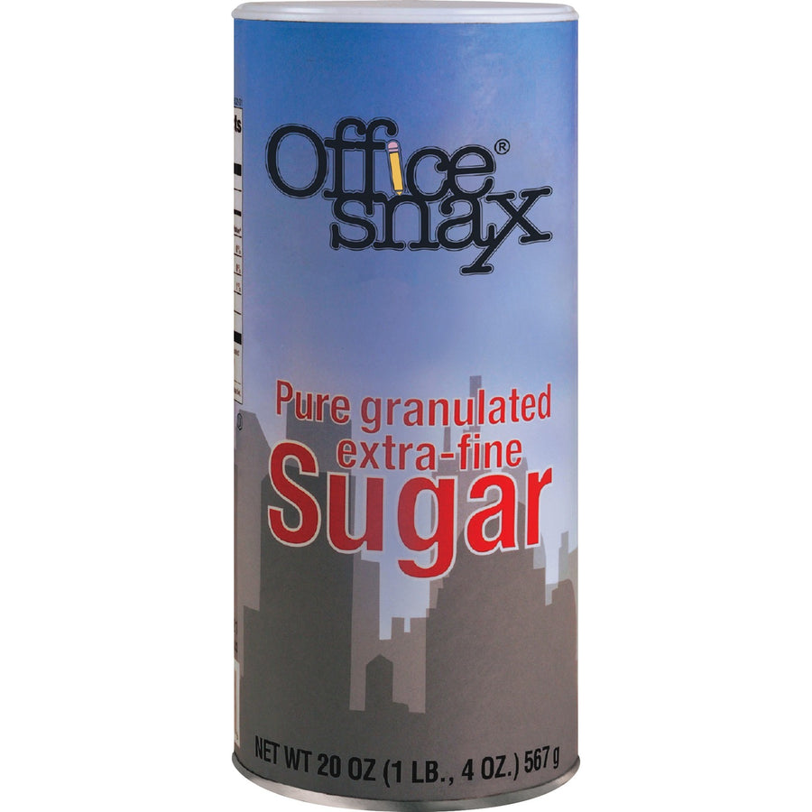 Office Snax Granulated Sugar Canister, 24 / Carton, OFX00019CT